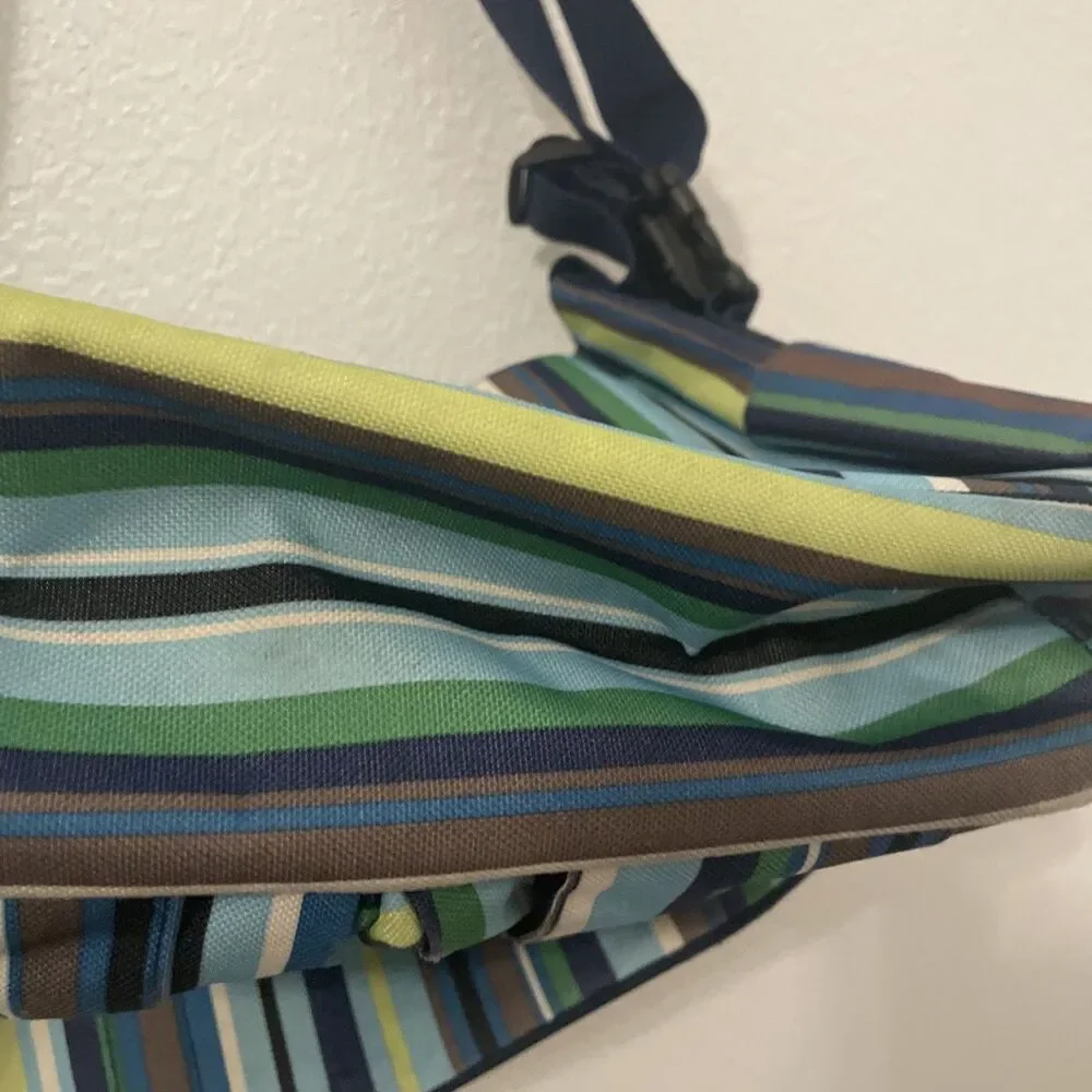 Skip Hop Baby Diaper Bag Unisex Blue Brown Stripes Dad Bag See
